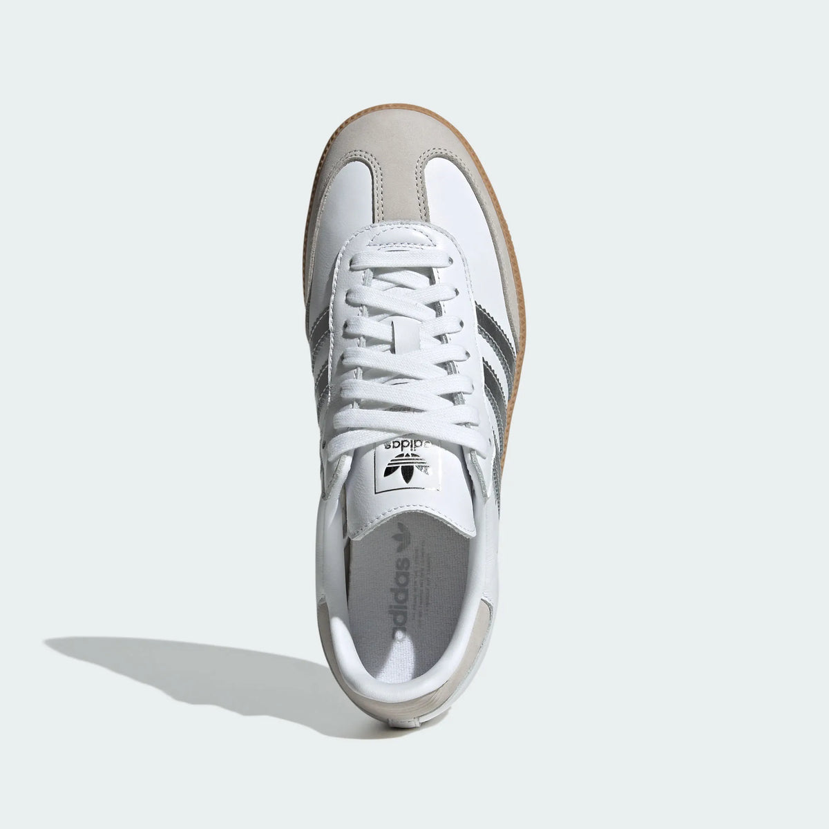 Adidas Originals ¨C White / Silver Leather Casual Sneakers