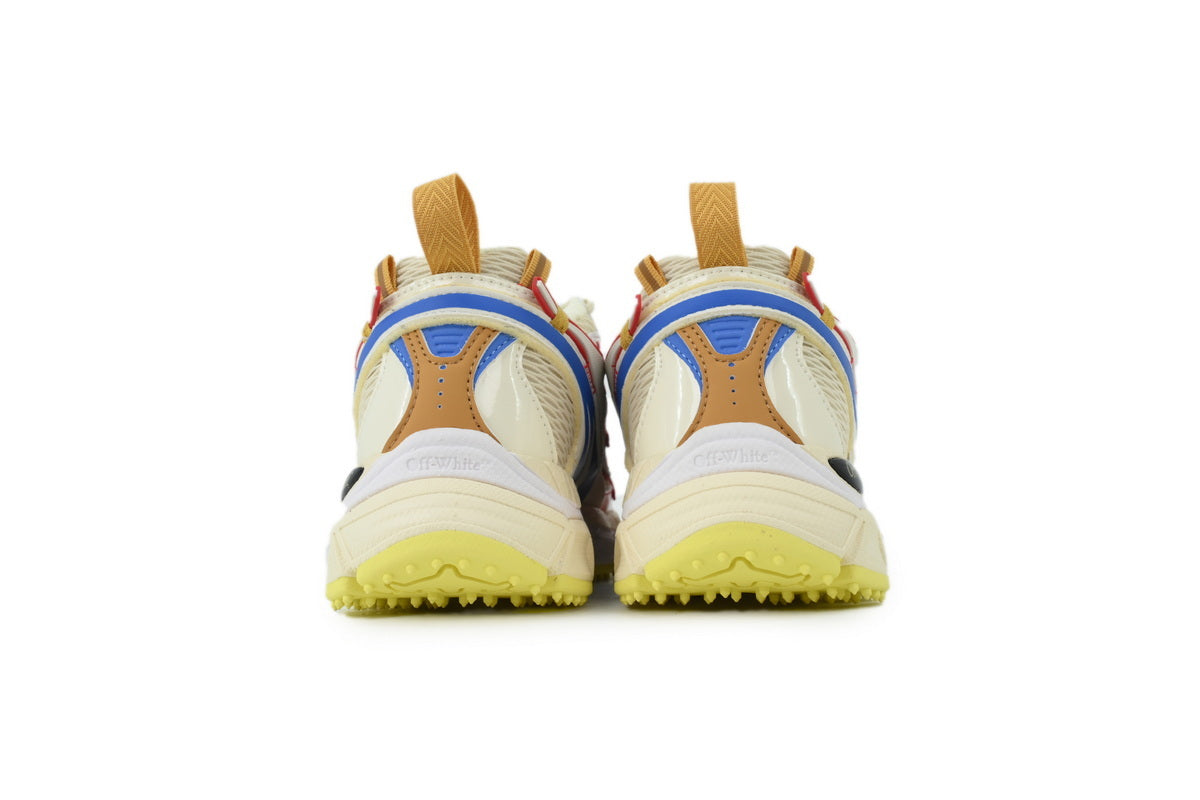 Off-White Be Right Back Women's Men's Cream, Red & Blue Chunky Sneakers